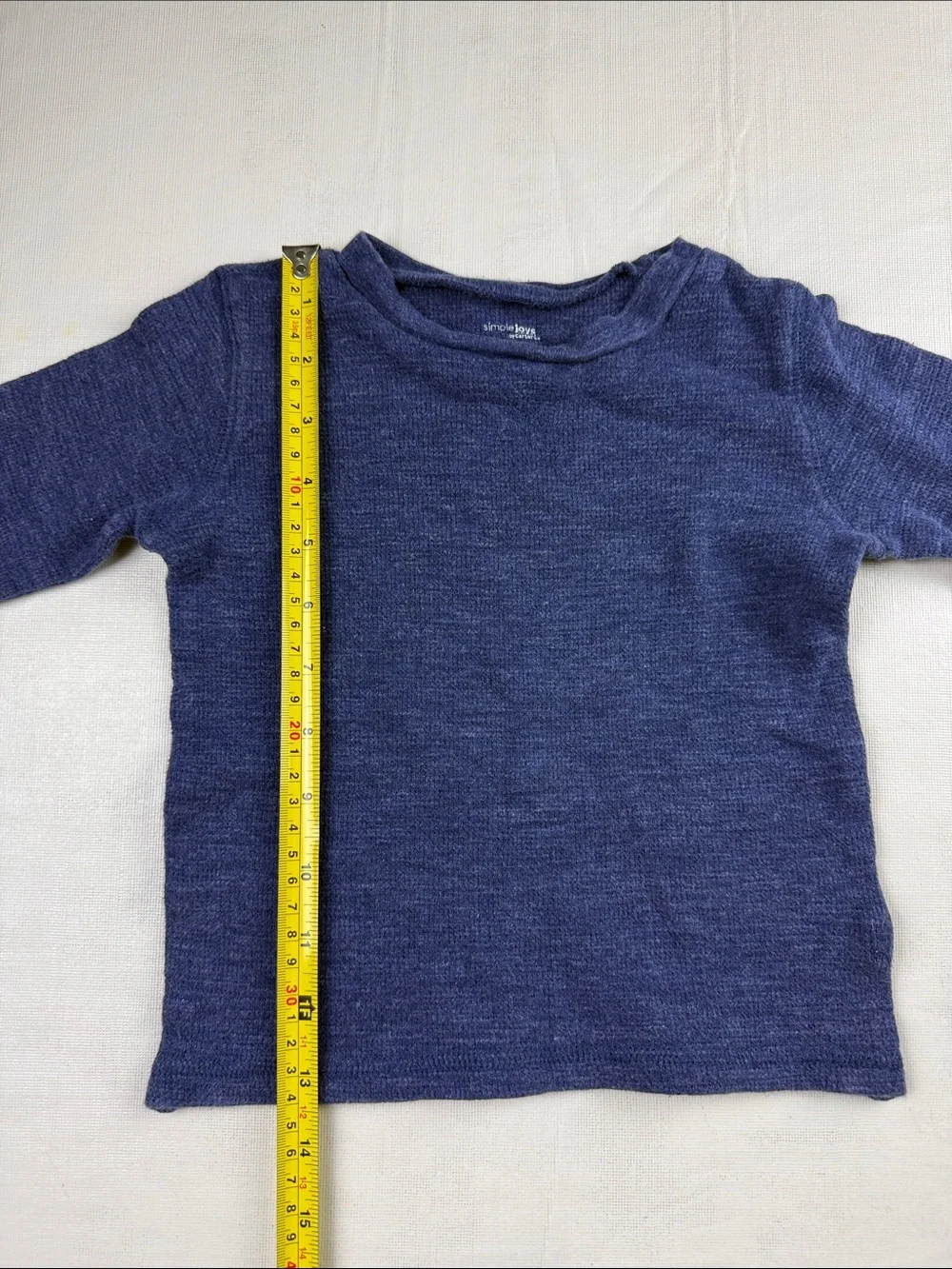 Carters Simple Joys Long-Sleeve Crewneck Bundle Teal Navy Indigo Gray Size 2T